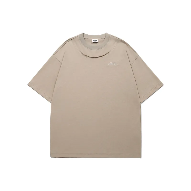 Guuka Short Sleeved T Shirts Unisex Khaki-0