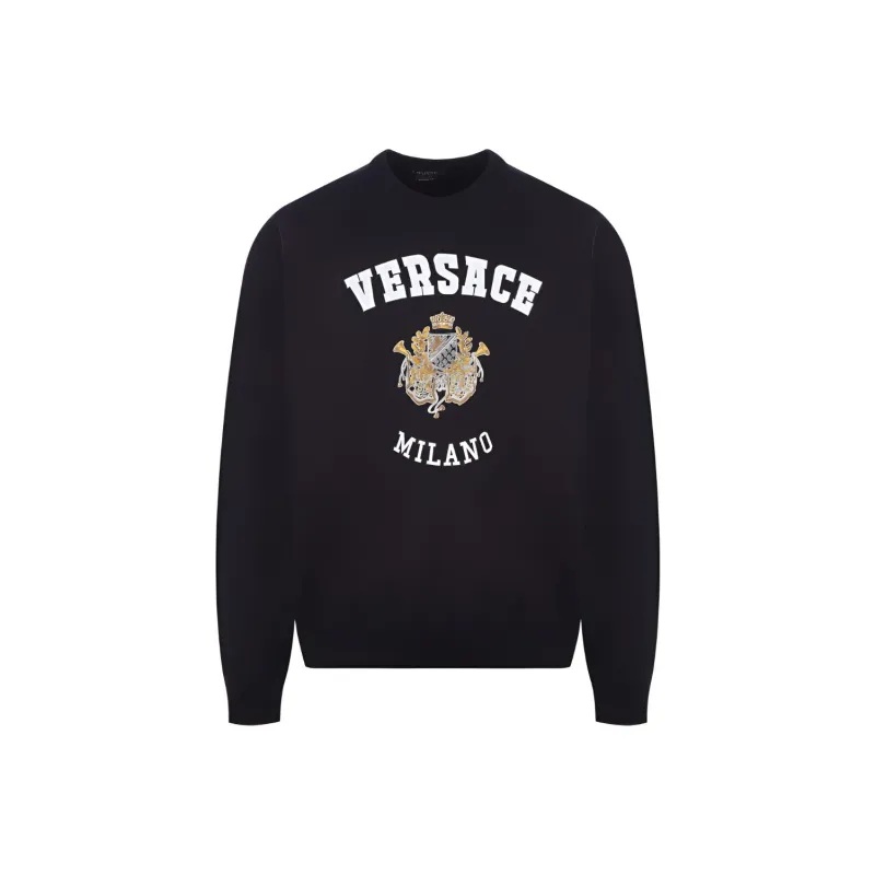 VERSACE Logo Crewneck-0