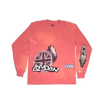Travis Scott O2 Live Tie Dye Long Sleeve T shirt