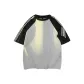 Heather Gray & Black Sleeves