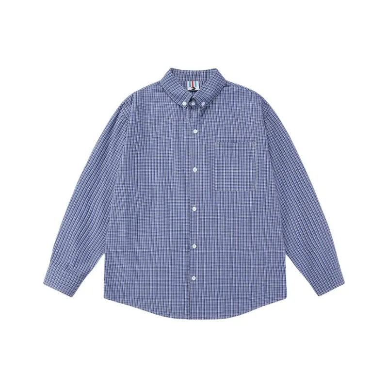 PAINT STAIN Shirts Unisex Blue-0