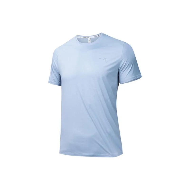 Anta Running Collection T Shirt Men's Awakening Cloud Blue-0