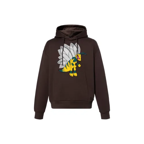 LOUIS VUITTON Graphic Bee Patched Hoodie