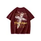 Burgundy-Yellow Text