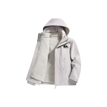 Quiksilver Water Resistant Windproof Breathable Water Repellent Windbreaker Jacket Unisex