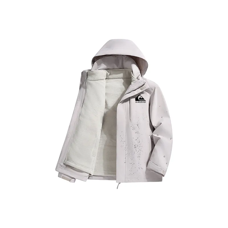 Quiksilver Water Resistant Windproof Breathable Water Repellent Windbreaker Jacket Unisex-0
