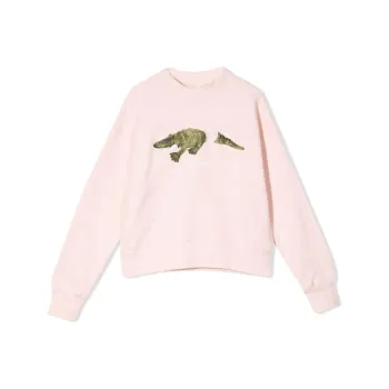 PALM ANGELS Crocodile Print Crewneck Sweatshirt