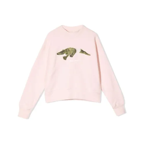 PALM ANGELS Crocodile Print Crewneck Sweatshirt