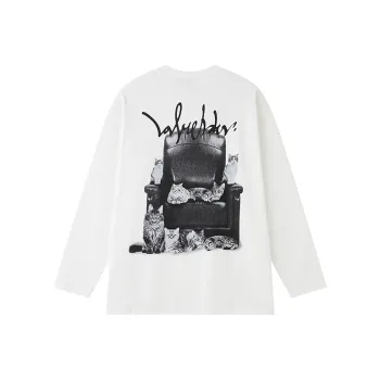 LOVE ME LATER Long Sleeved T Shirt American Style Loose Fit Top For Autumn Unisex