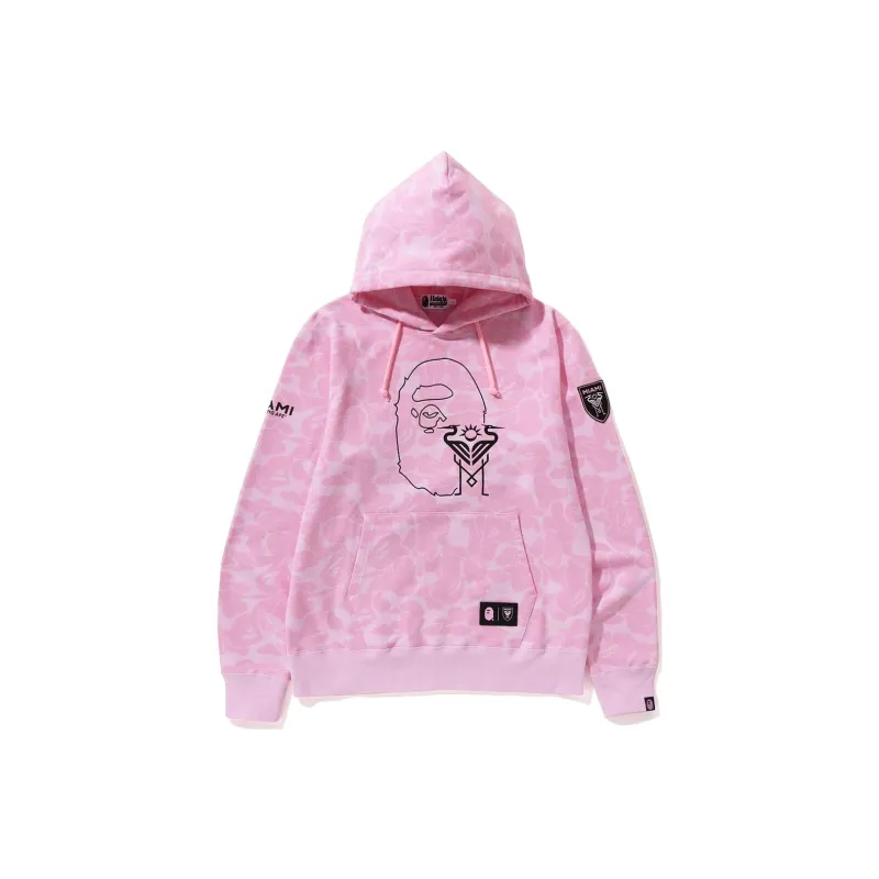 Bape X Inter Miami Cf Camo Pullover Hoodie-0