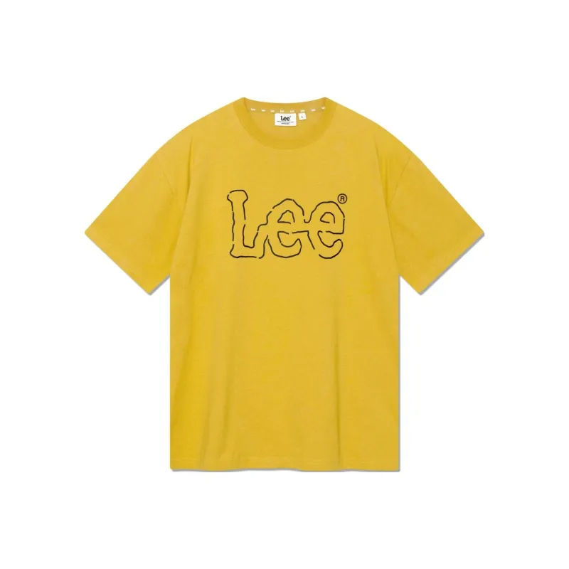 Lee T Shirts Unisex Mustard-0