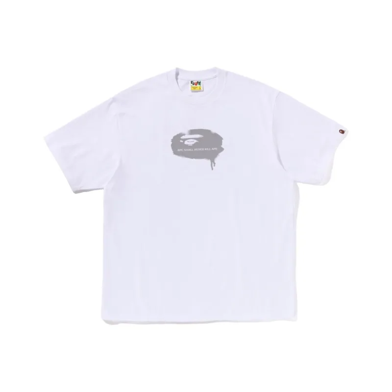 Bape Graffiti Ape Head Logo Relaxed Fit Tee-0