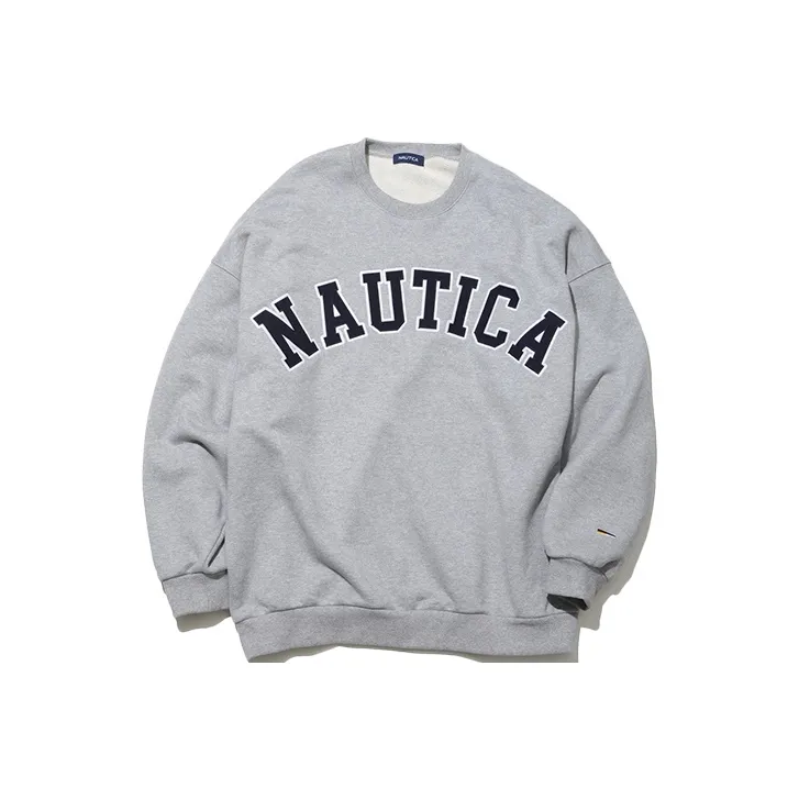 Nautica White Sail Sweatshirt Unisex-2
