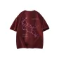 Burgundy-Pink White
