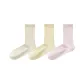 [3 Pack/Mesh Ruffle]Milk White+Custard+Pink, Independent Packaging