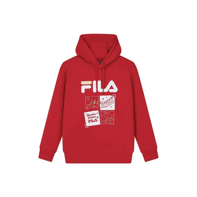 FILA Dragon Series Sweatshirt Unisex Legend Red-0