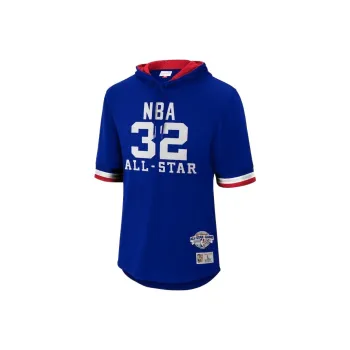 NBA Western Conference Magic Johnson 1985 All Star Game Name & Number Short Sleeve Hoodie