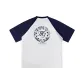 White & Navy Blue Sleeves