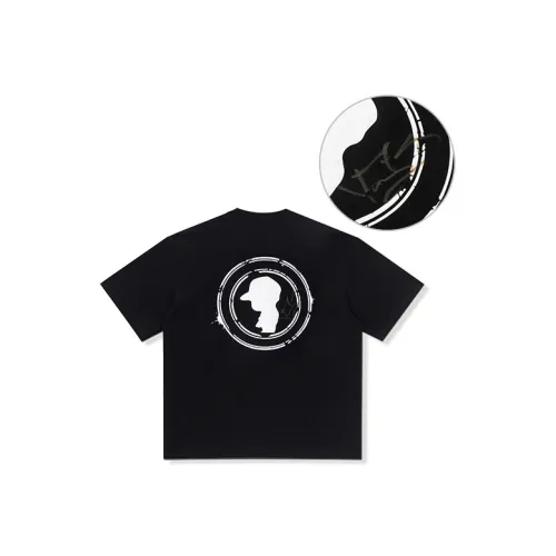CHOUCHOUS 블랙 남녀공용 티셔츠