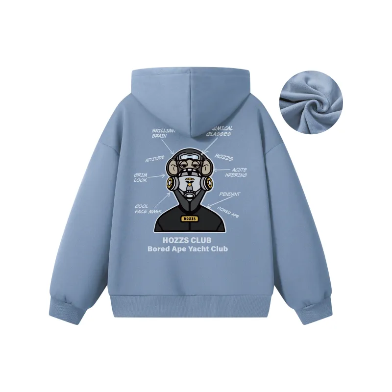 HOZZS x WULIAOYUAN LIANMINGKUAN Pullover Hooded Fleece Lined Hoodies & Sweatshirts Unisex-19