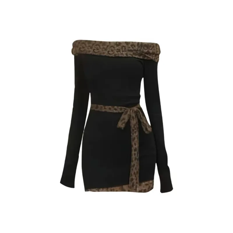 Long Sleeved Dress Women's Black-0