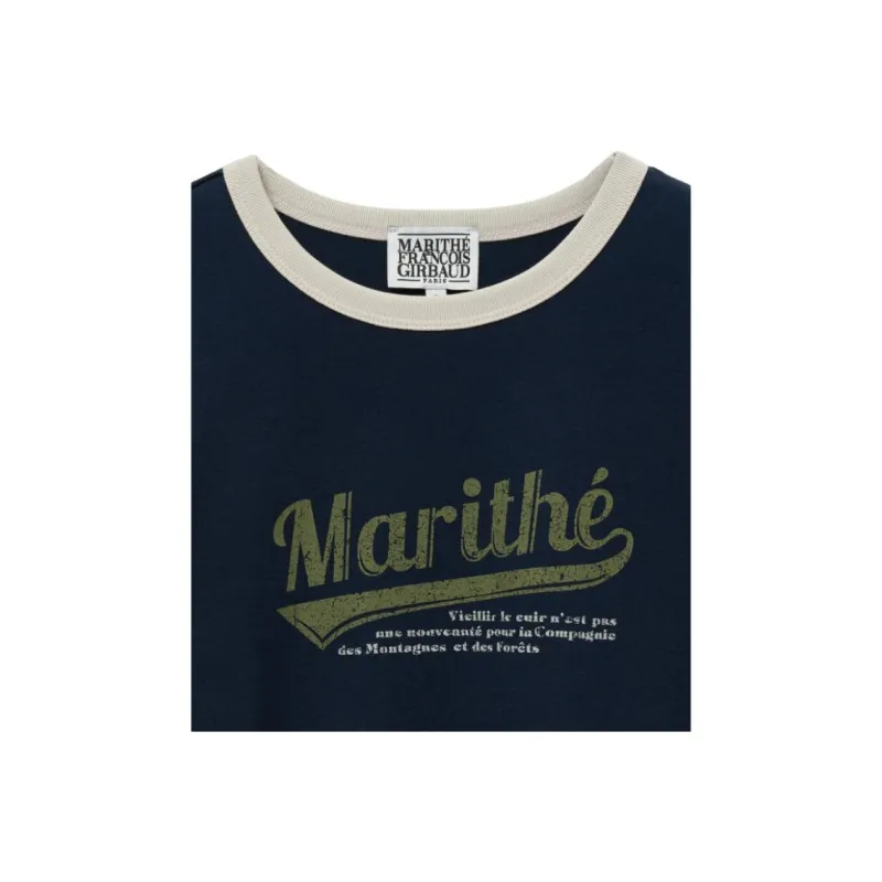 MARITHE FRANCOIS GIRBAUD SS24 Regular T Shirt Women's Marine Blue-2