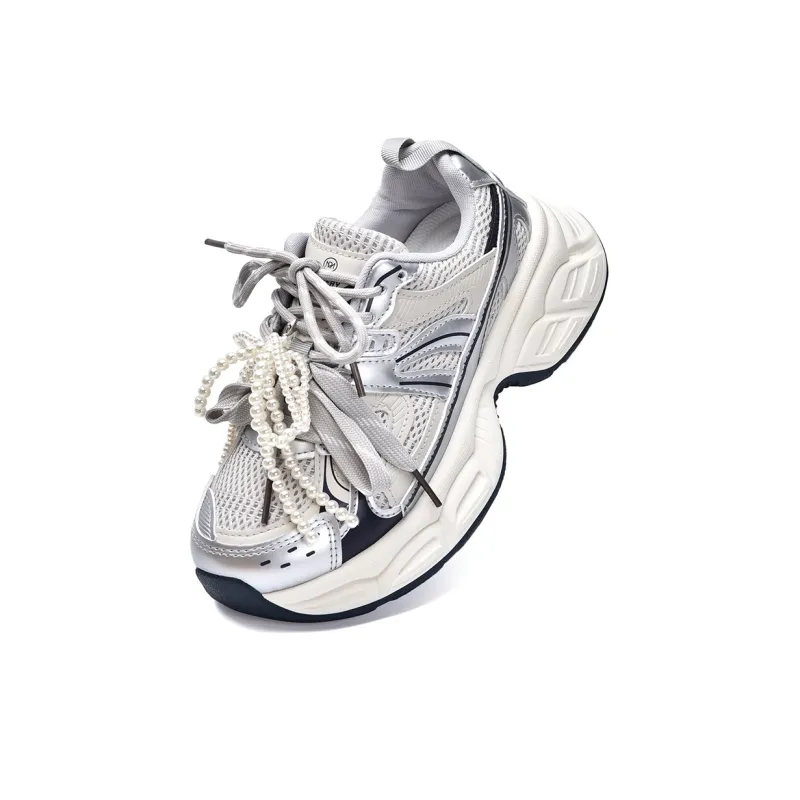 MISTERY Breathable Lightweight Low-Top Chunky Sneakers Women's-21