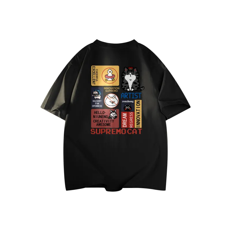 Supremo Cat T Shirts Unisex-0