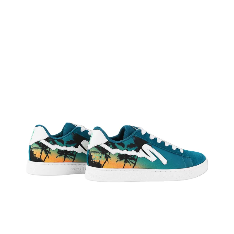 Cypher Seventy Sefsa Leowalk Low Top Skateboard Shoes Unisex Peacock Green-1