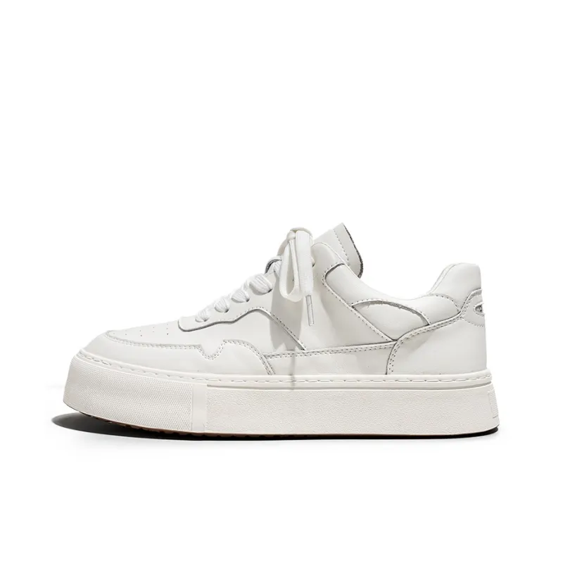 Journey Of Inspiration Small White Shoes Breathable Low Top Skateboard Shoes Men's White-0
