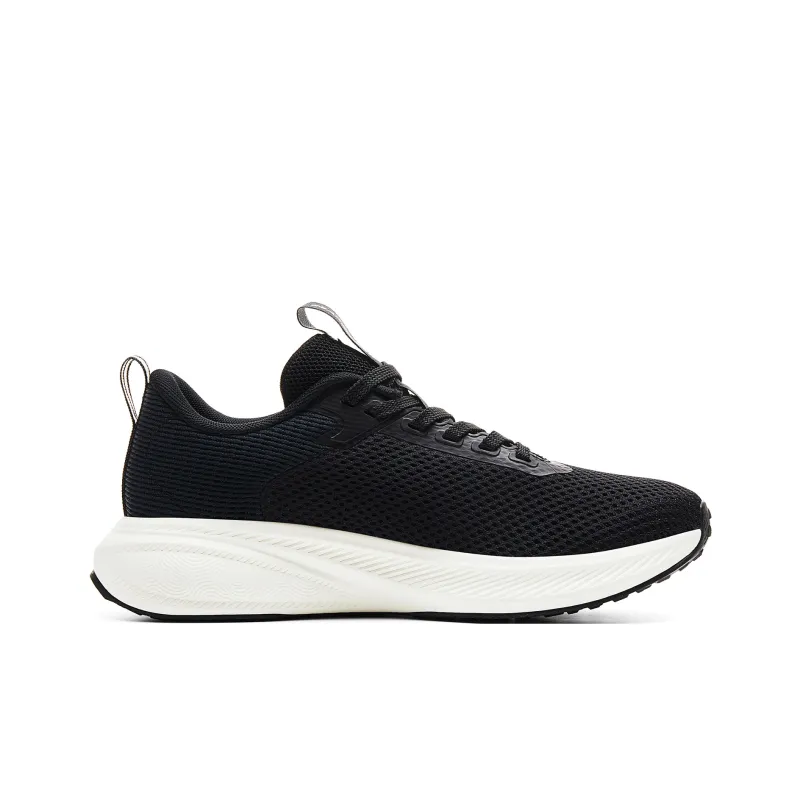PEAK State Pole Anti Slip And Wear Resistant Breathable Low Top Casual Running Shoes Unisex Black Milky White-1