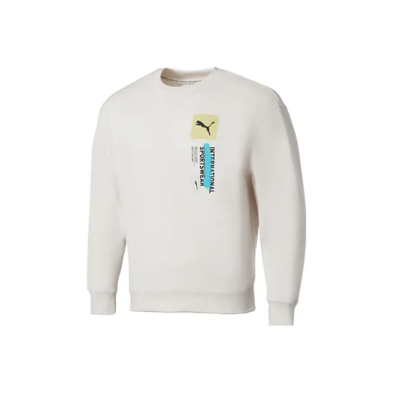 PUMA Trend Graphic Sweatshirt Men's White-0
