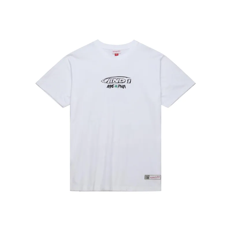Mitchell & Ness x And1 T-Shirt Unisex White-0