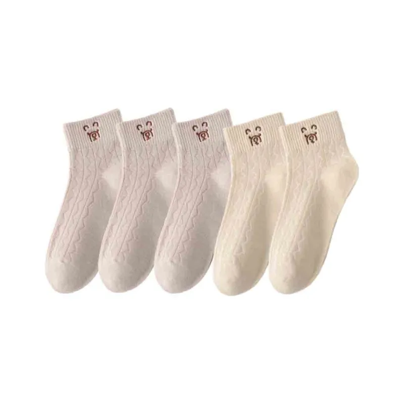 MIIOW Mid Calf Socks Women's 5 Pack-25