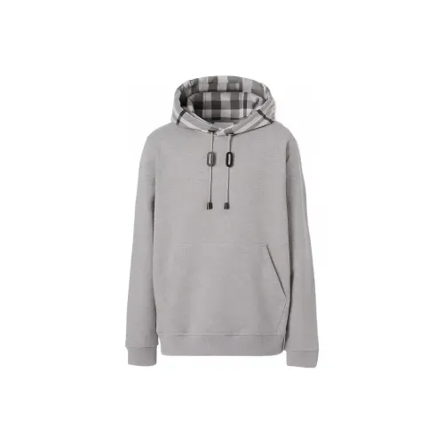 Burberry Check Hood Cotton Hoodie