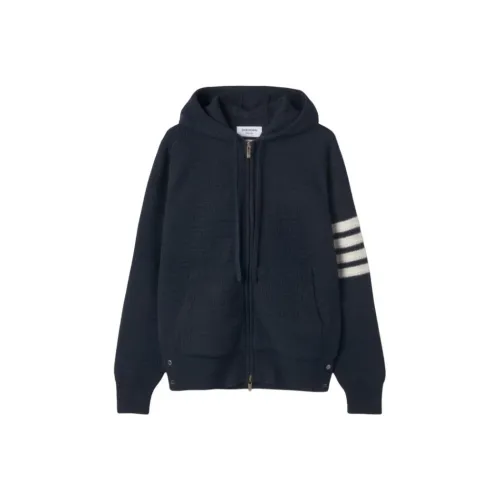 THOM BROWNE 4 Bar Stripe Knitted Hoodie