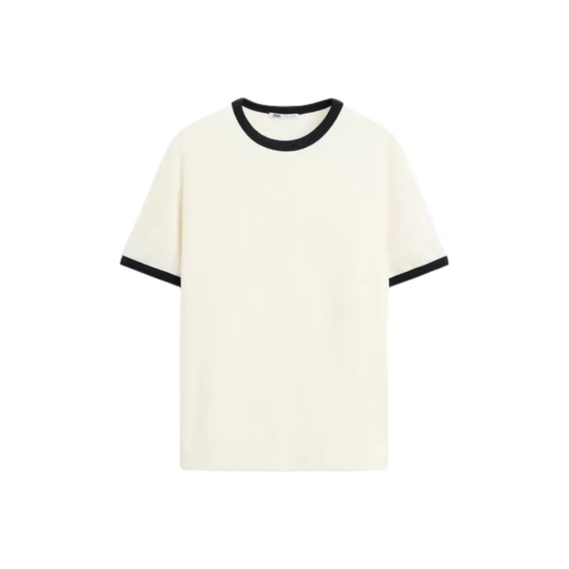 ZARA T Shirt Men's Frosted White-0
