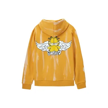 Fun Garfield Hooded Sweatshirt Men's Orange Brown