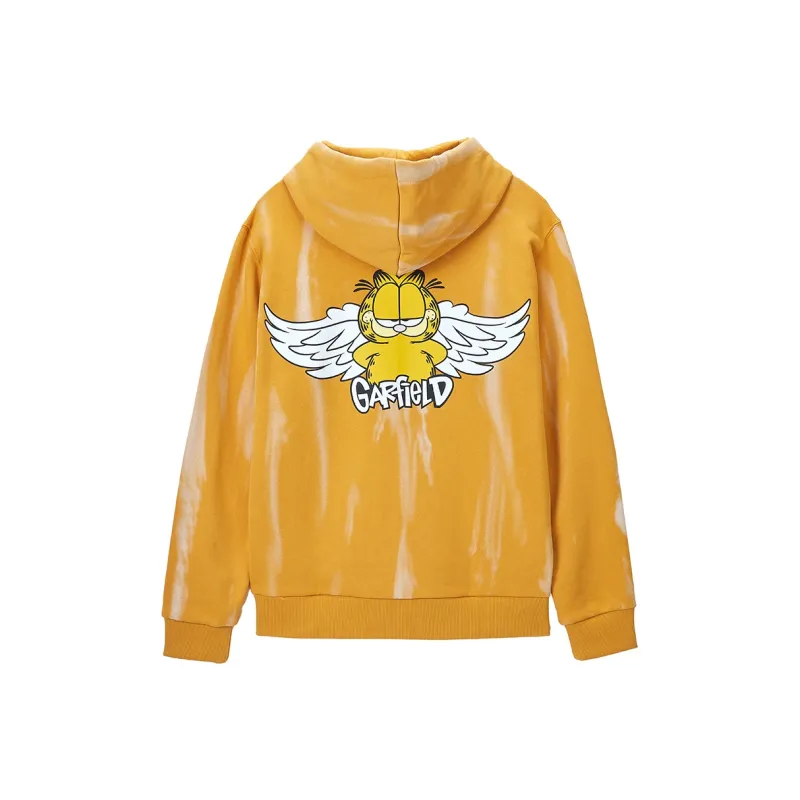 Fun Garfield Hooded Sweatshirt Men's Orange Brown-0