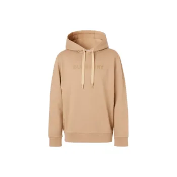 Burberry Logo Print Cotton Hoodie