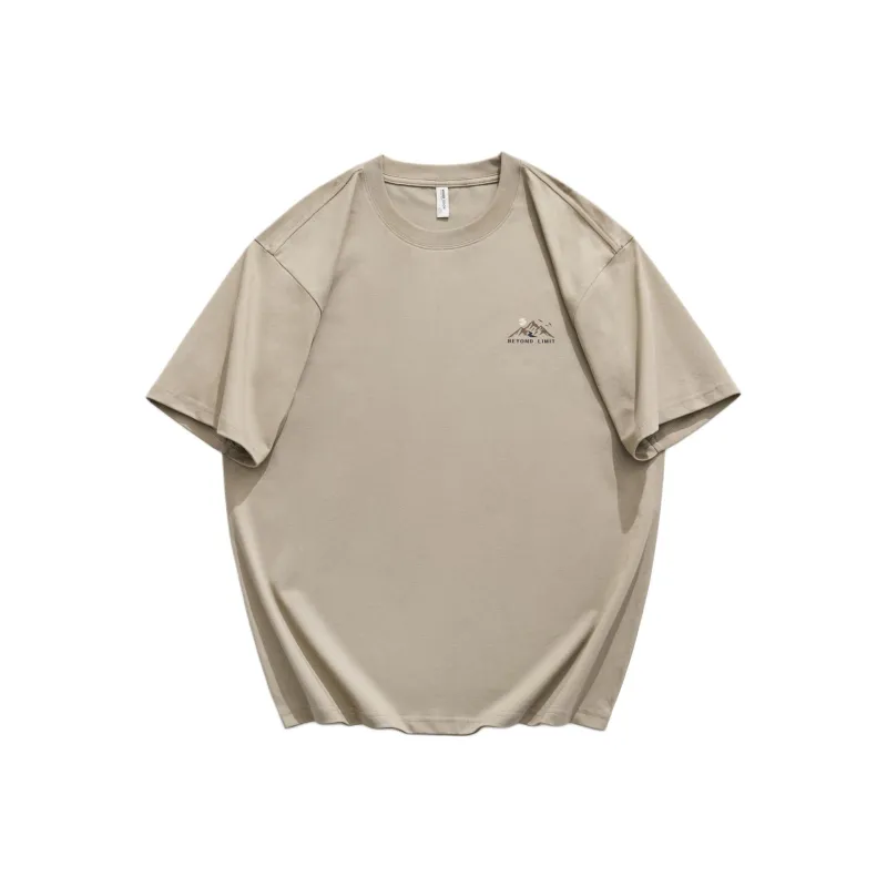 WOOD SOON Summer Sports Crew Neck Basic T Shirt Unisex-0
