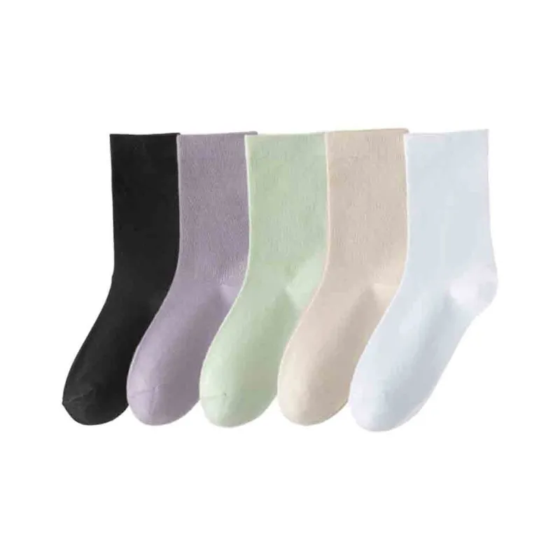 MIIOW Knee High Socks Women's 5 Pack-13