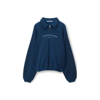 Alexander Wang Half Zipped Polo Sweatshirt