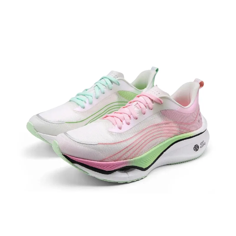 ALI THE FOX Cushioned Wear Resistant Breathable Impact Resistant Lightweight Low Top Running Shoes Men's White Purple-6