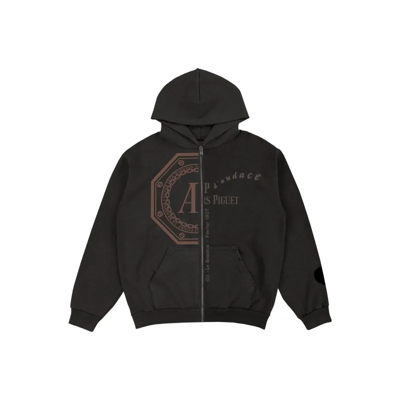 Travis Scott Cj X Audemars Piguet Split Logo Zip Up Hoodie-0