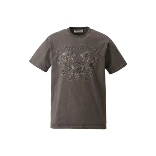 Onitsuka Tiger T Shirt Unisex Coffee Brown