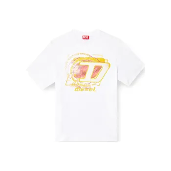 DIESEL T Adjust R11 Logo Flocked T Shirt