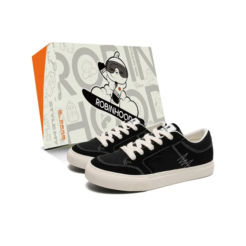 ROBINHOOD Coverage Slip Resistant Cushioning Abrasion Resistant Low Top Skateboard Shoes Men's-0