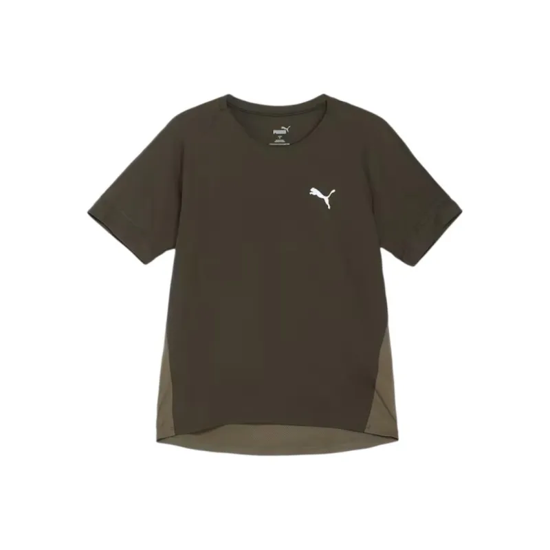 PUMA T Shirts Unisex Dark Olive-0