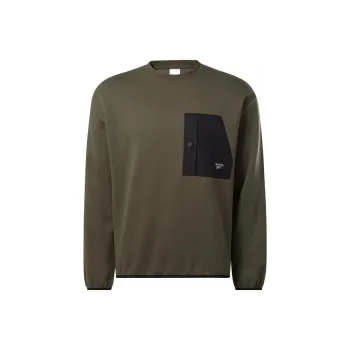 Reebok CL ADVENTURE FLC CREW Sweatshirt Men's Army Green